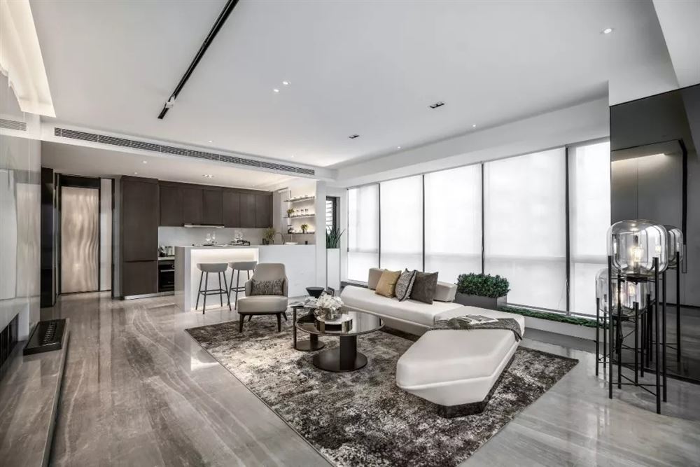 湛江市佳和廣場輕奢風格四居室裝修案例