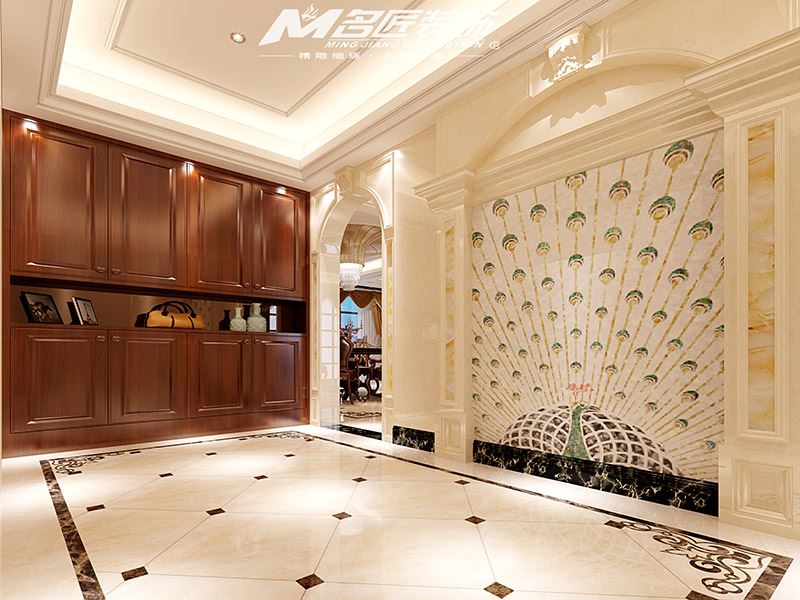 揭陽市濱湖花園歐式風格四居室裝修案例