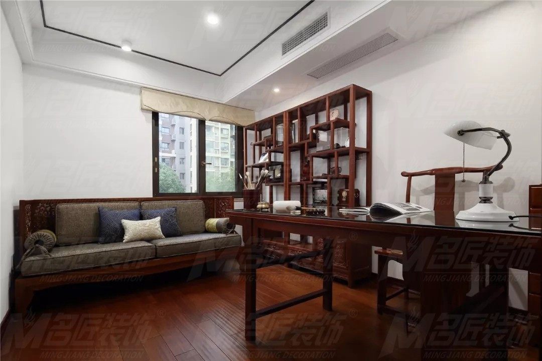 新中式風(fēng)格家裝設(shè)計室內(nèi)裝修效果圖-書房 新中式風(fēng)格家裝設(shè)計室內(nèi)裝修效果圖-書房