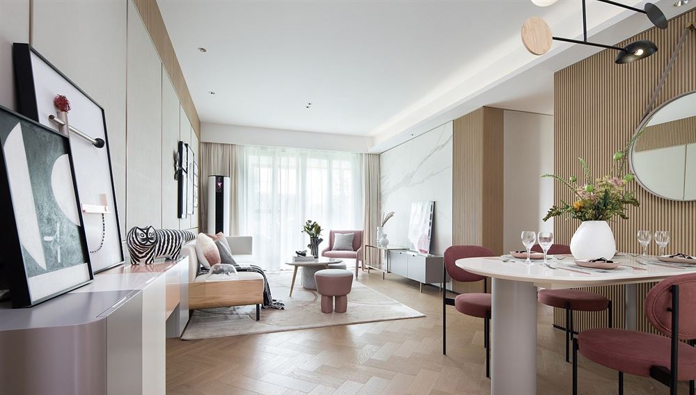 佛山市美的&middot;金地&middot;新明珠&middot;鳳翔灣壹號現(xiàn)代風(fēng)格三居室裝修案例