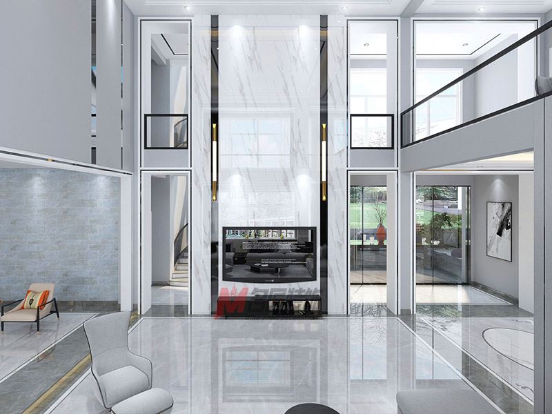 自貢市謝家壩居委會現代風格別墅裝修案例