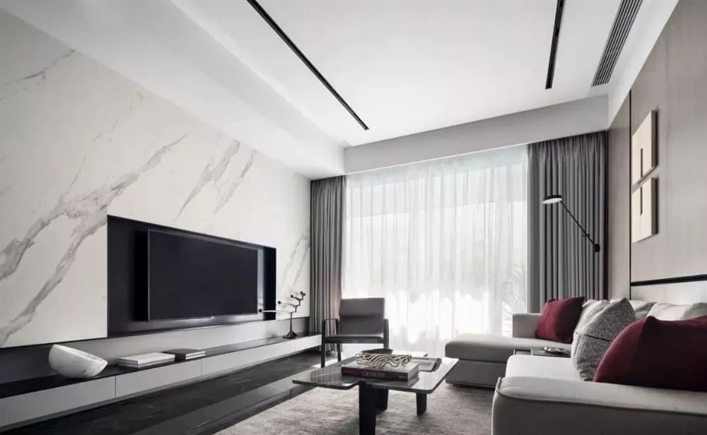 韶關市保利紫山現代簡約風格三居室裝修案例