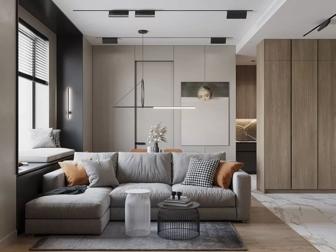 裝修公司現代輕奢風格室內裝修效果圖-客廳 裝修公司現代輕奢風格室內裝修效果圖-客廳