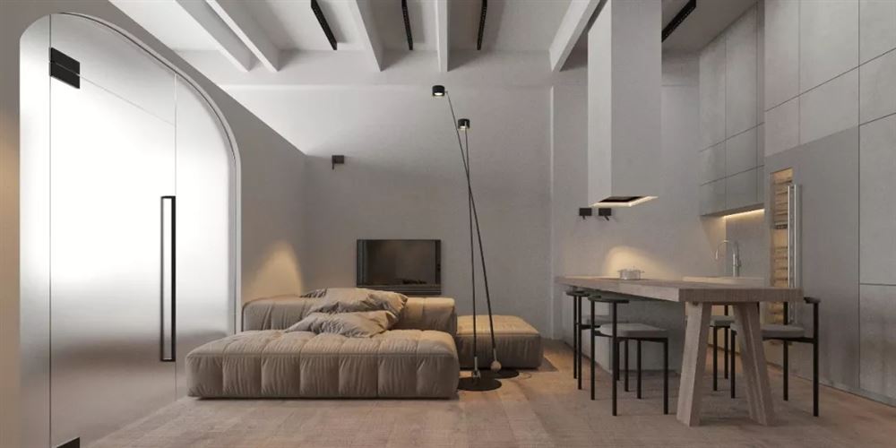 佛山市翡翠西江現代簡約風格三居室裝修案例