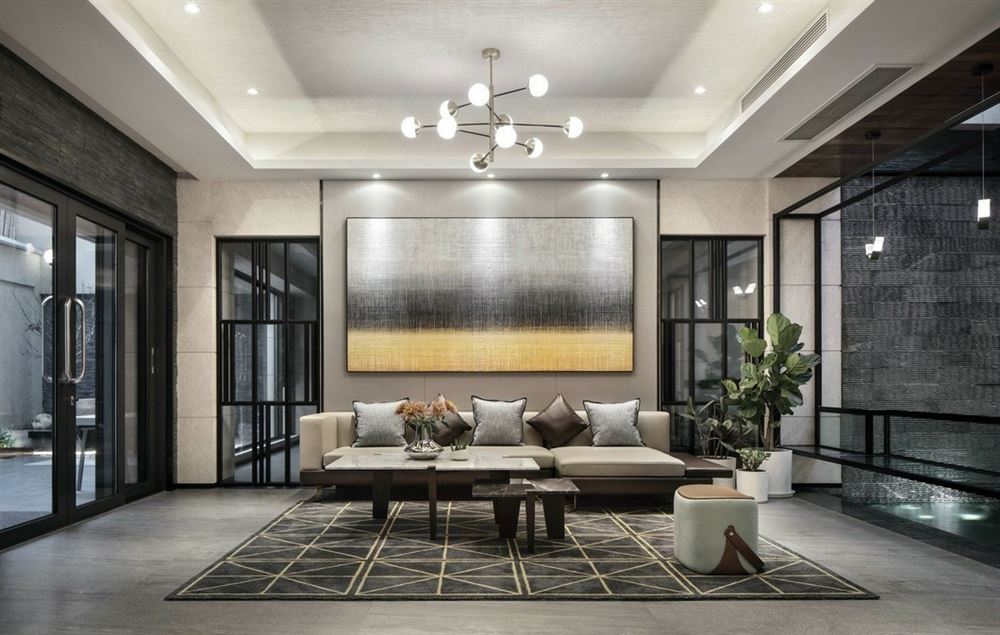 佛山市碧桂園南海悅城新中式風格別墅裝修案例