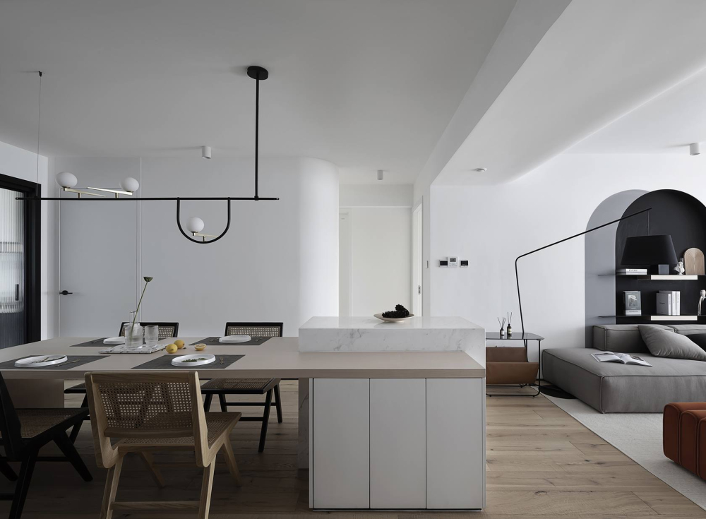 現(xiàn)代簡約風格室內(nèi)家裝案例效果圖-餐廳 現(xiàn)代簡約風格室內(nèi)家裝案例效果圖-餐廳