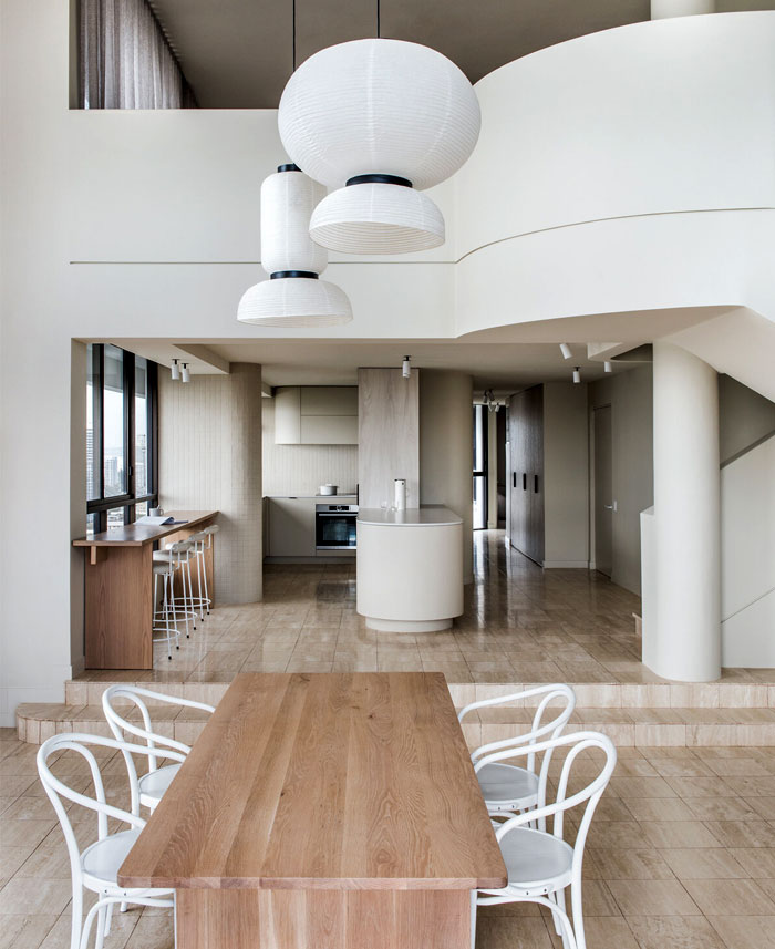 裝修案例北歐風格復式裝修效果圖-餐廳 裝修案例北歐風格復式裝修效果圖-餐廳