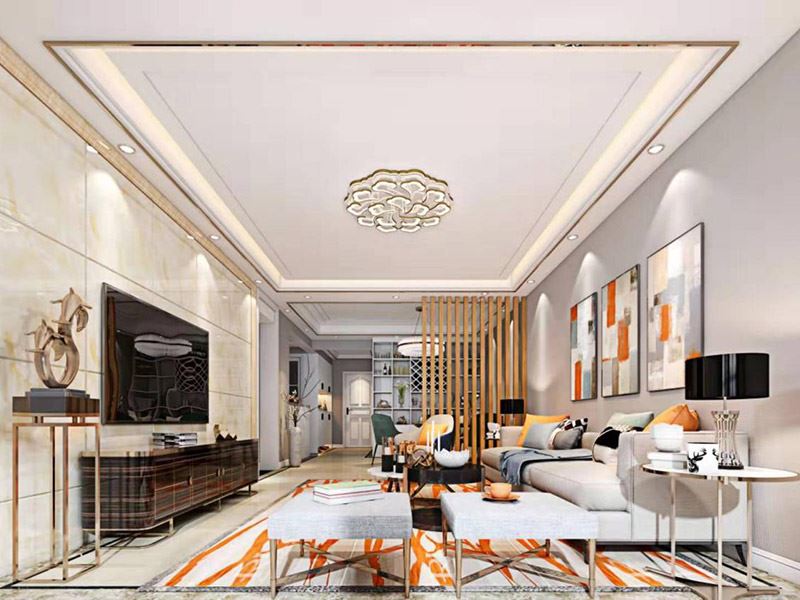 昭通市北部新洲輕奢風格平層裝修案例