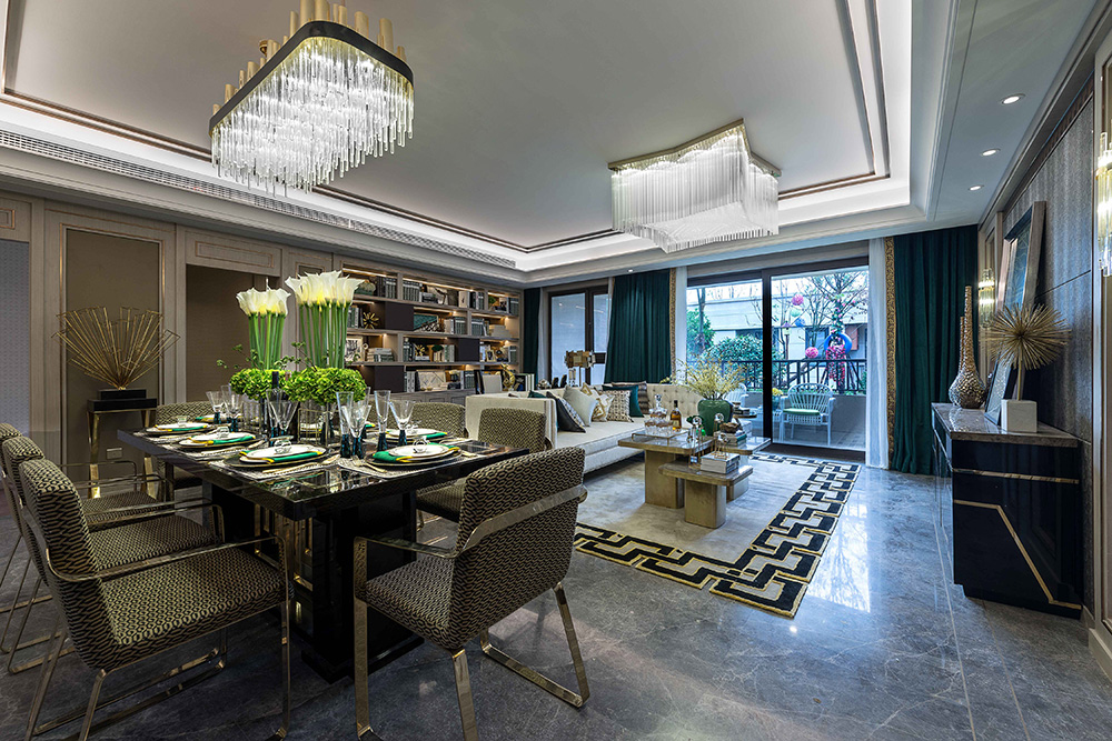 南寧龍光玖瓏湖三居136平米歐式風格室內裝修案例-餐廳 南寧龍光玖瓏湖三居136平米歐式風格室內裝修案例-餐廳