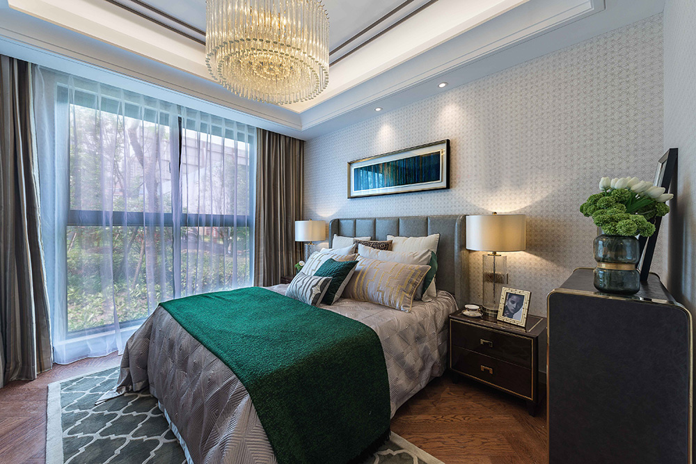 南寧龍光玖瓏湖三居136平米歐式風格室內裝修案例-次臥 南寧龍光玖瓏湖三居136平米歐式風格室內裝修案例-次臥