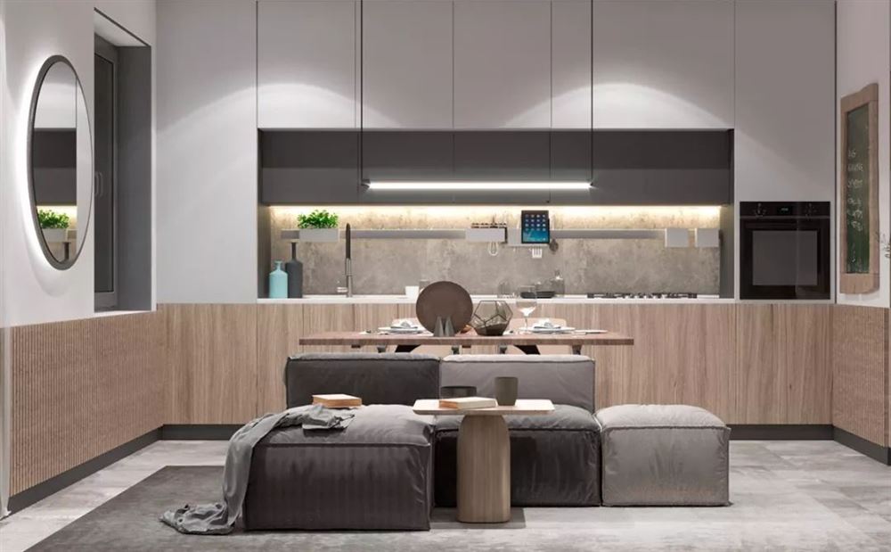 佛山市時代南灣現代簡約風格公寓裝修案例