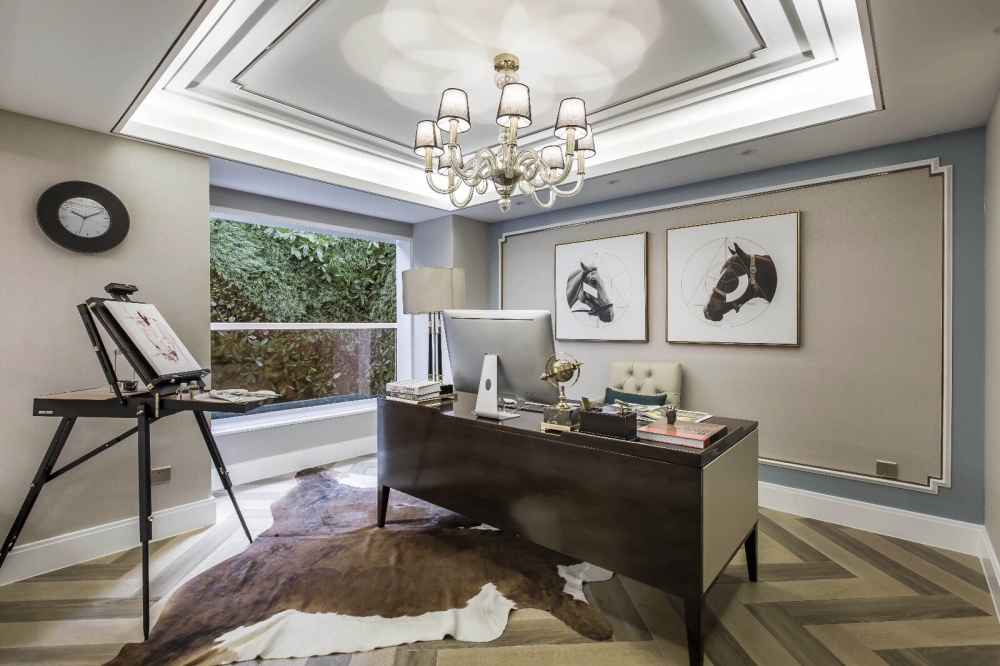 歐式復(fù)古風(fēng)格別墅室內(nèi)設(shè)計(jì)家裝案例-書(shū)房 歐式復(fù)古風(fēng)格別墅室內(nèi)設(shè)計(jì)家裝案例-書(shū)房