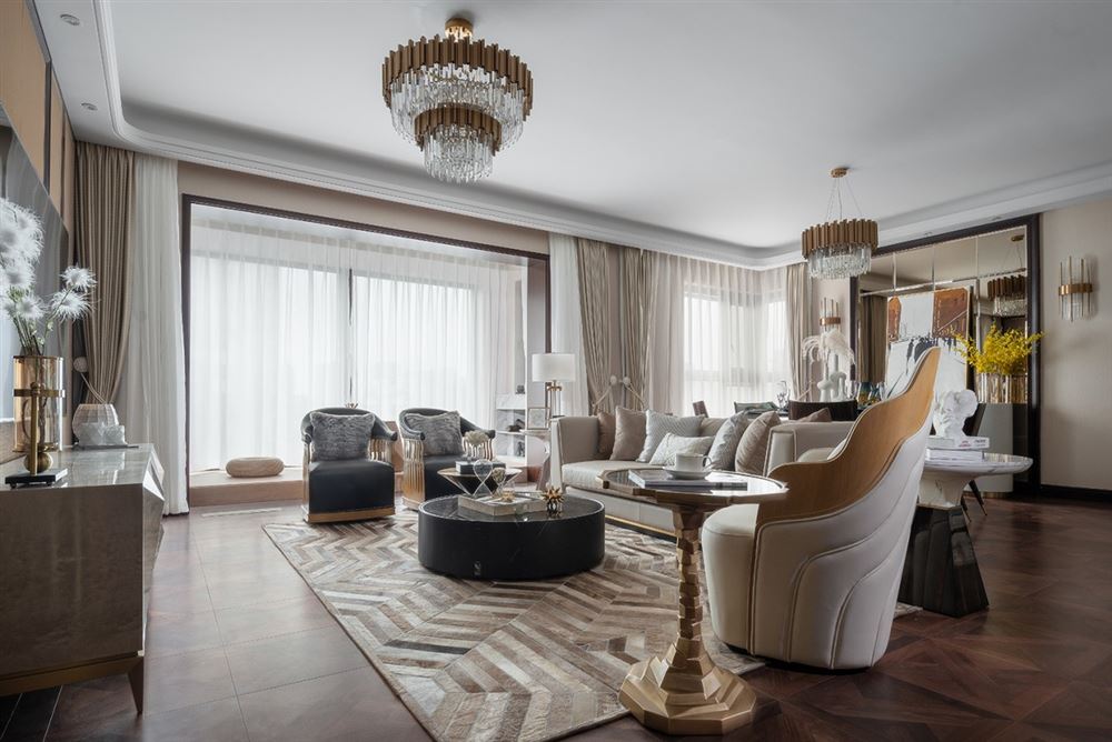 江門市碧華園現代簡約風格四居室裝修案例