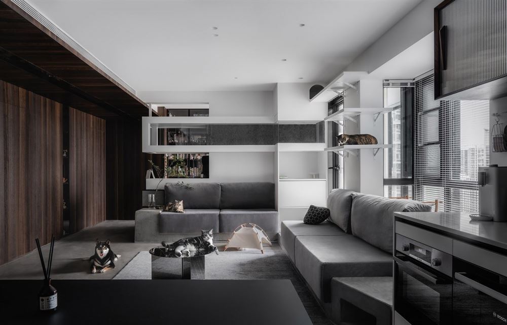 佛山市越秀御湖臺現(xiàn)代簡約風(fēng)格四居室裝修案例