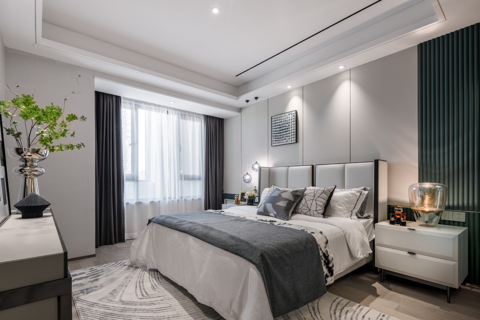 現代簡約風格室內設計家裝案例-臥室 現代簡約風格室內設計家裝案例-臥室