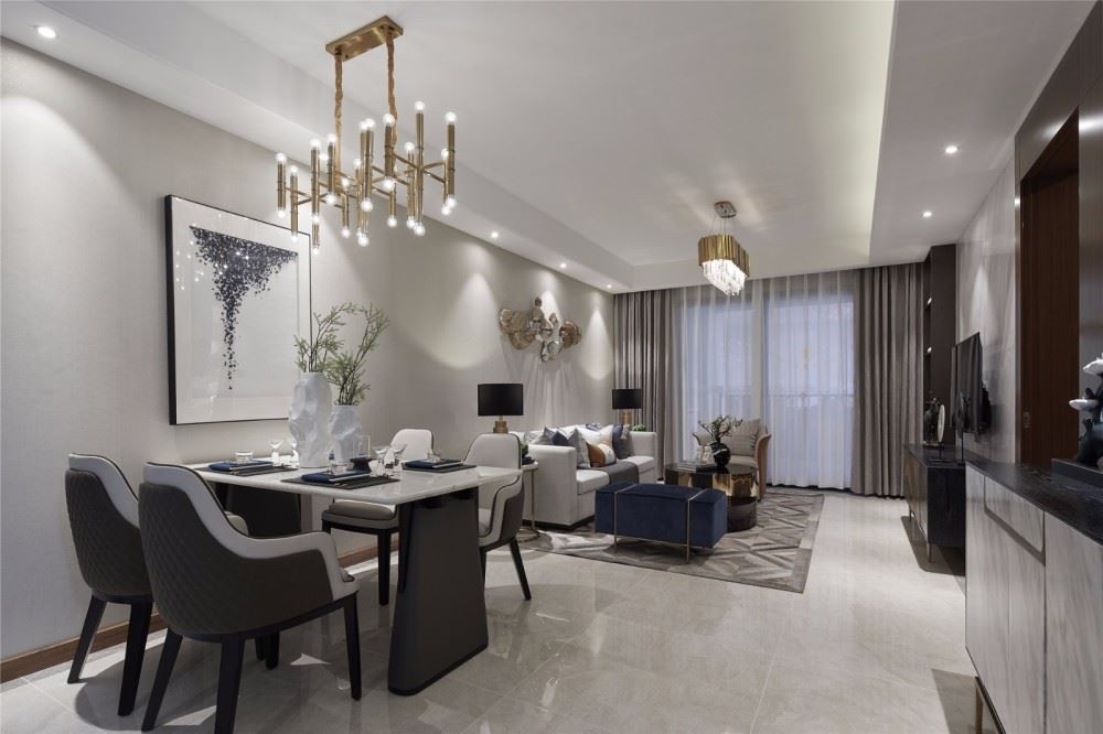 曲靖市尚鄰雅苑北歐風格三居室裝修案例