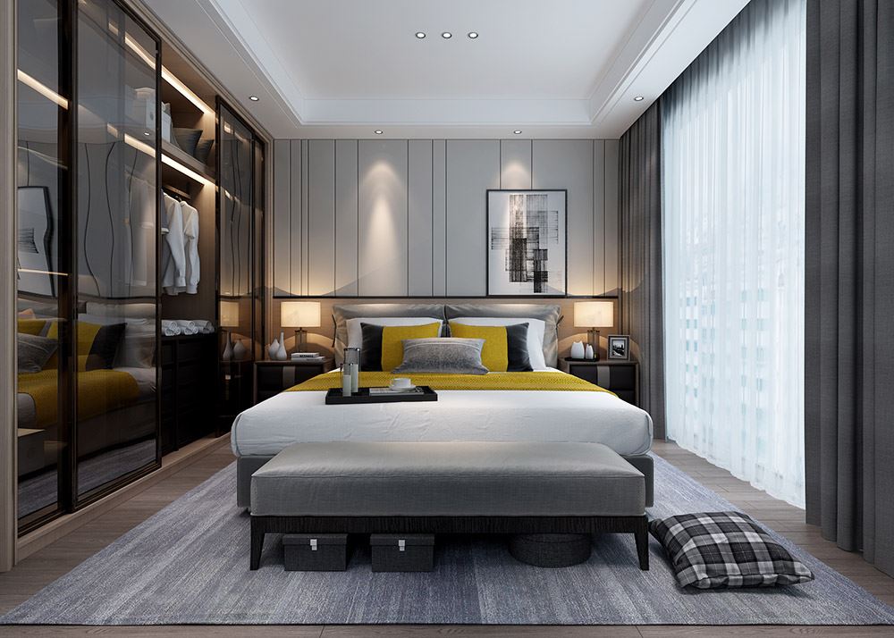 昭通市晟博上層現代簡約風格二居室裝修案例