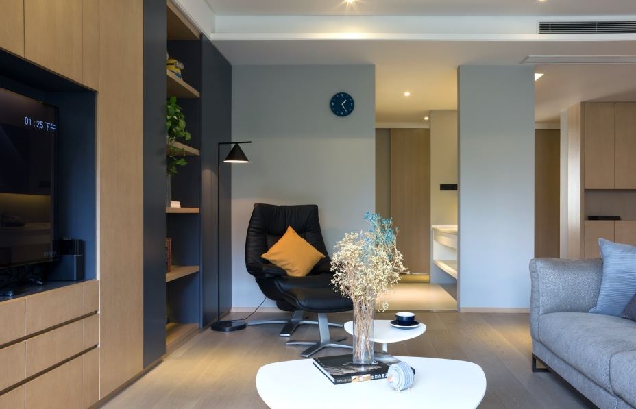 江門市興南小區現代簡約風格三居室裝修案例