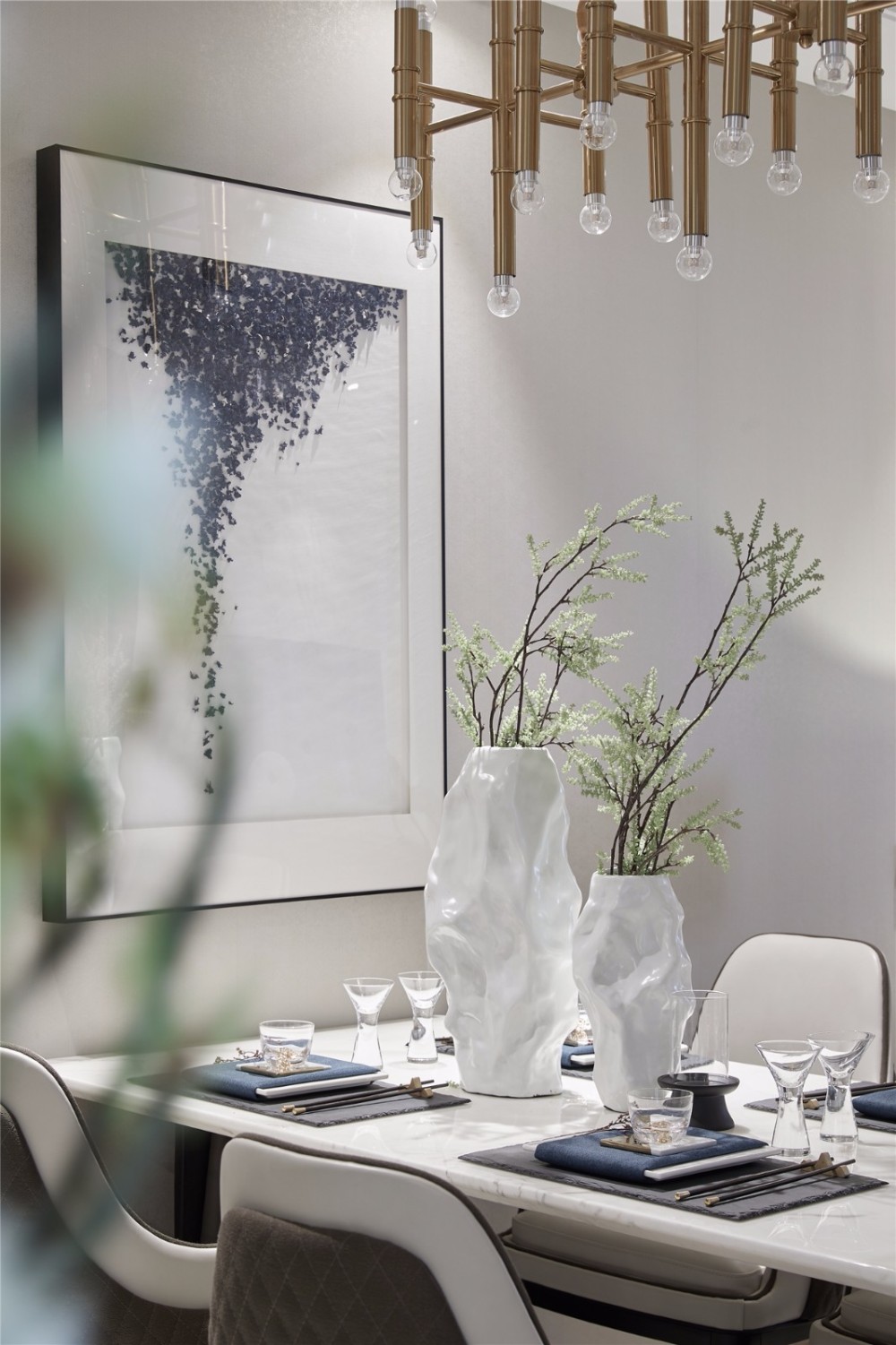 北歐輕奢風格室內設計家裝案例-餐廳 北歐輕奢風格室內設計家裝案例-餐廳