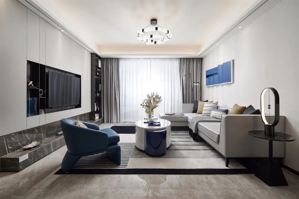 楚雄彝族自治州祿豐龍城二期現代簡約風格四居室裝修案例