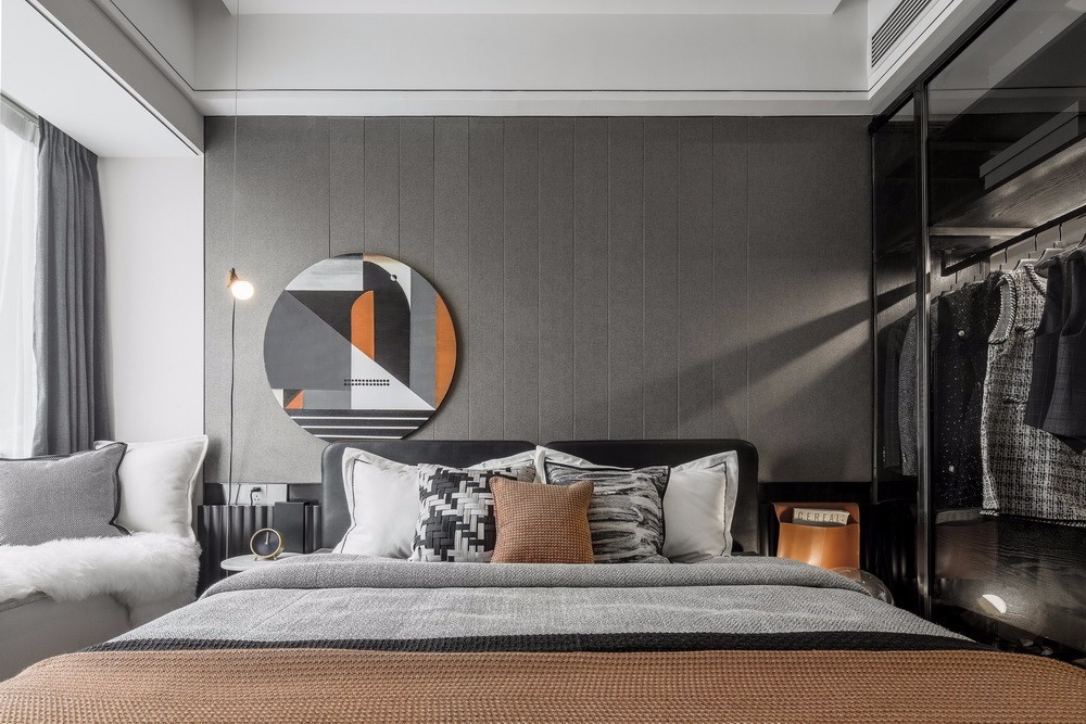現代簡約風格室內家裝案例效果圖-臥室 現代簡約風格室內家裝案例效果圖-臥室