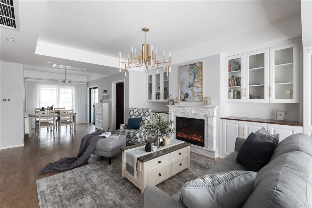 江門市江灣一品歐式風格三居室裝修案例