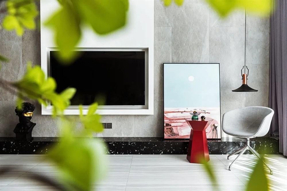 陽江市正德玥瓏灣北歐風格三居室裝修案例