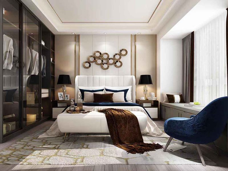 茂名市濱海綠洲輕奢風格四居室裝修案例