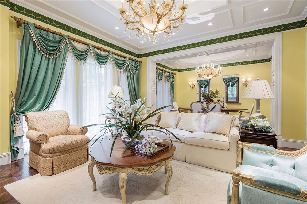 江門市文昌花園田園風格三居室裝修案例