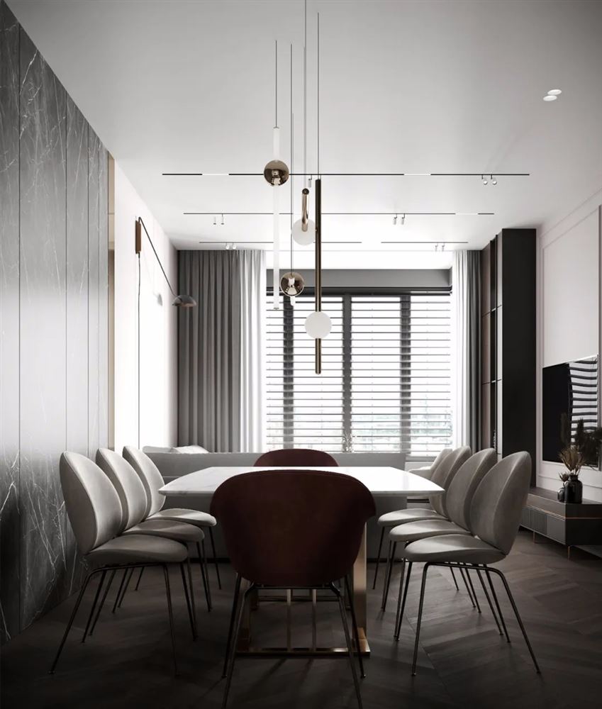 惠州市碧桂園十里銀灘別墅現代簡約風格三居室裝修案例