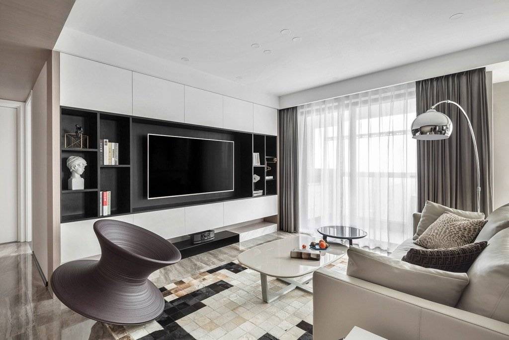 韶關市韶關富力城現代簡約風格三居室裝修案例