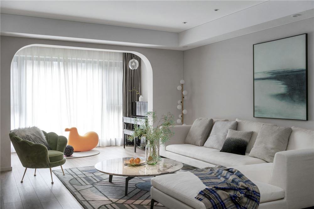 廣州市南華時(shí)代城新中式風(fēng)格三居室裝修案例