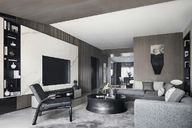 新中式風格家裝設計室內裝修效果圖-客廳 新中式風格家裝設計室內裝修效果圖-客廳