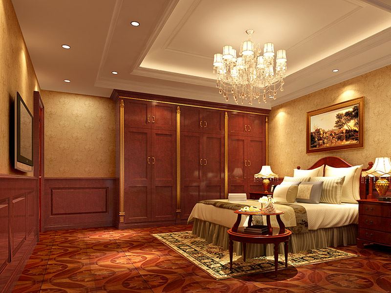 泰州市長江玫瑰園別墅小區歐式風格復式裝修案例