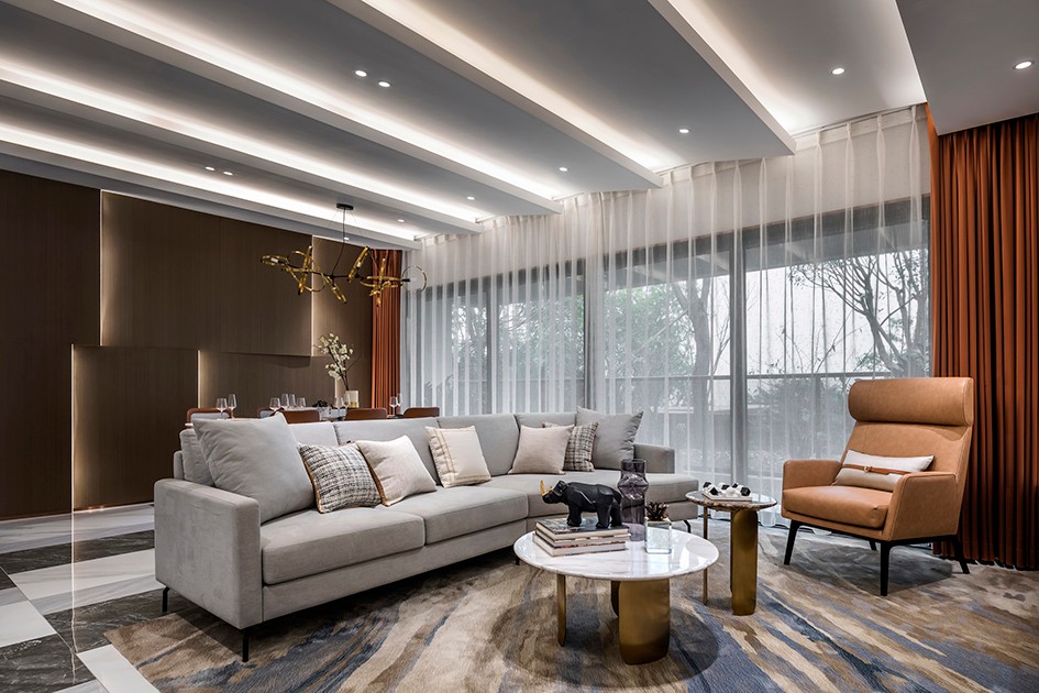 輕奢風(fēng)格家裝設(shè)計室內(nèi)裝修效果圖-客廳 輕奢風(fēng)格家裝設(shè)計室內(nèi)裝修效果圖-客廳