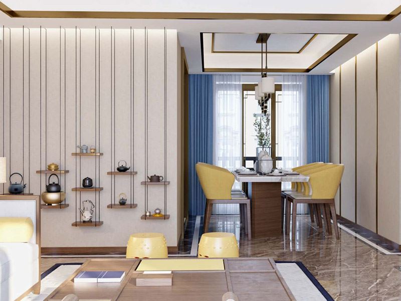 泰州市靖江恒大御景半島別墅現代簡約風格三居室裝修案例