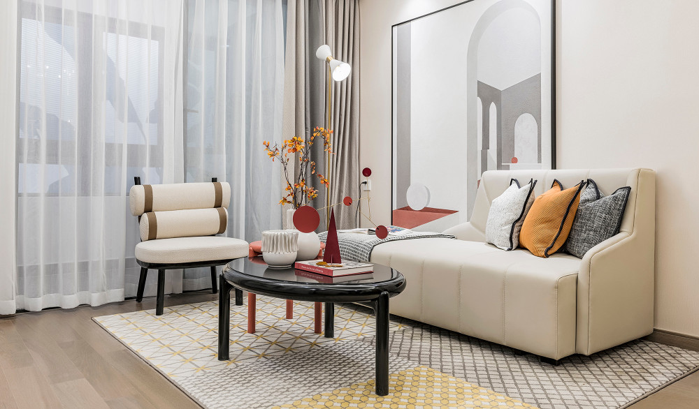 現(xiàn)代簡約風格室內(nèi)家裝案例效果圖-客廳 現(xiàn)代簡約風格室內(nèi)家裝案例效果圖-客廳