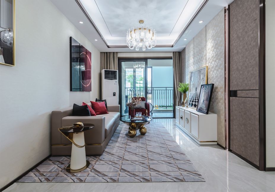 江門市東富花園輕奢風(fēng)格三居室裝修案例