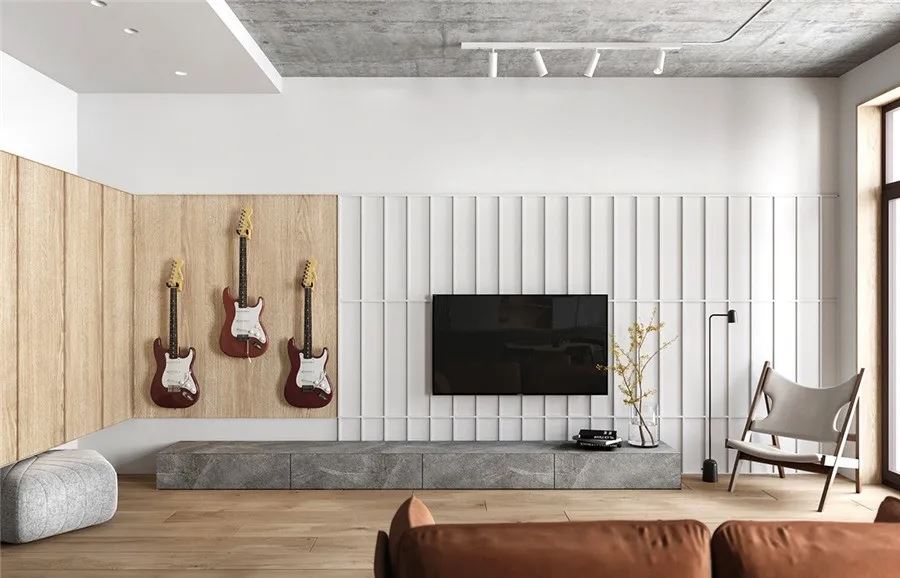 陽江市陽江奧園現代簡約風格二居室裝修案例