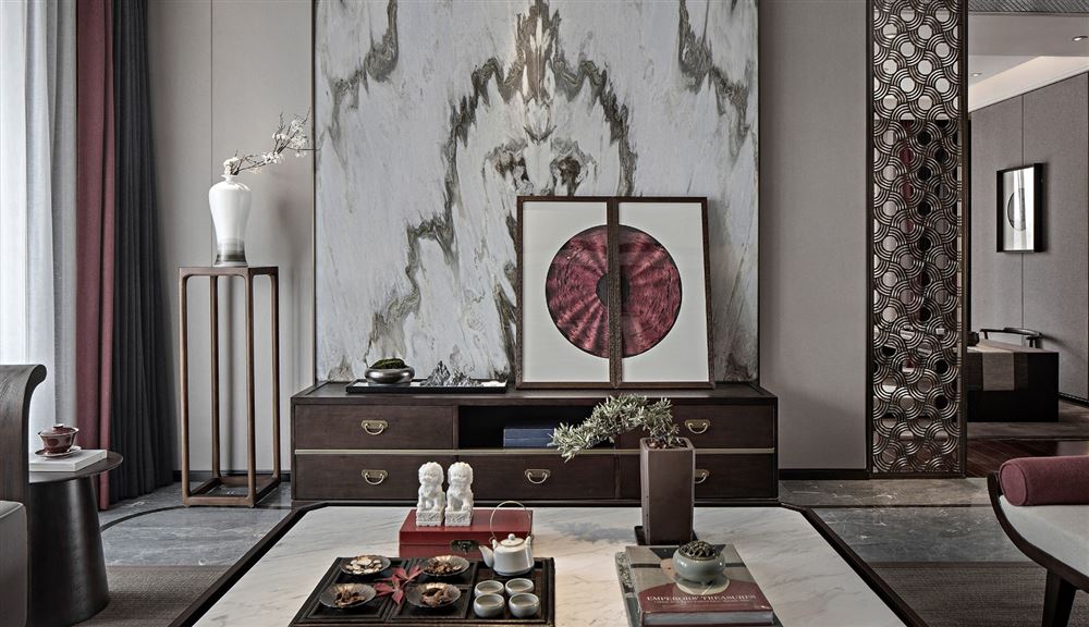 昭通市濱江首座新中式風(fēng)格四居室裝修案例