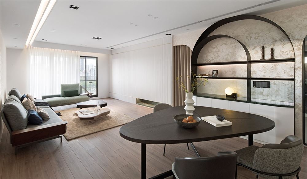 佛山市保利雲上現代簡約風格四居室裝修案例