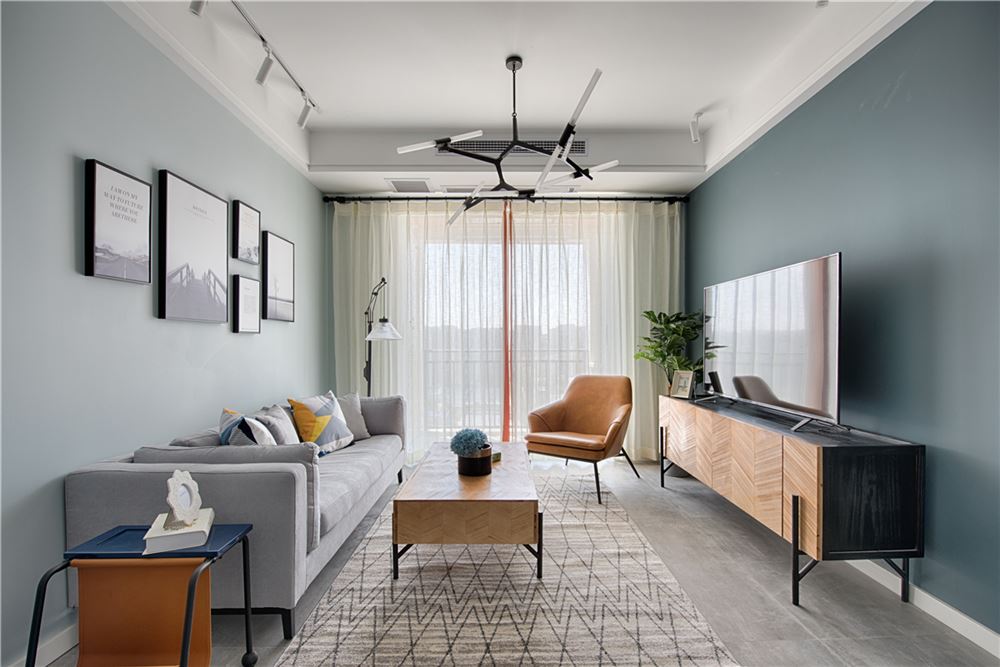 廣州市碧桂園城市花園北歐風格三居室裝修案例