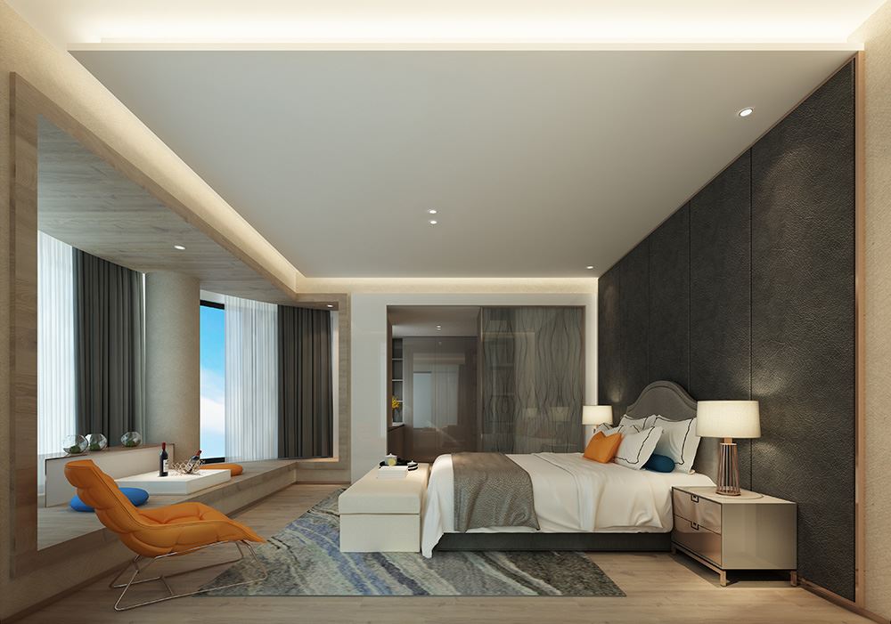 廣州市敏捷綠湖國際城現代簡約風格平層裝修案例