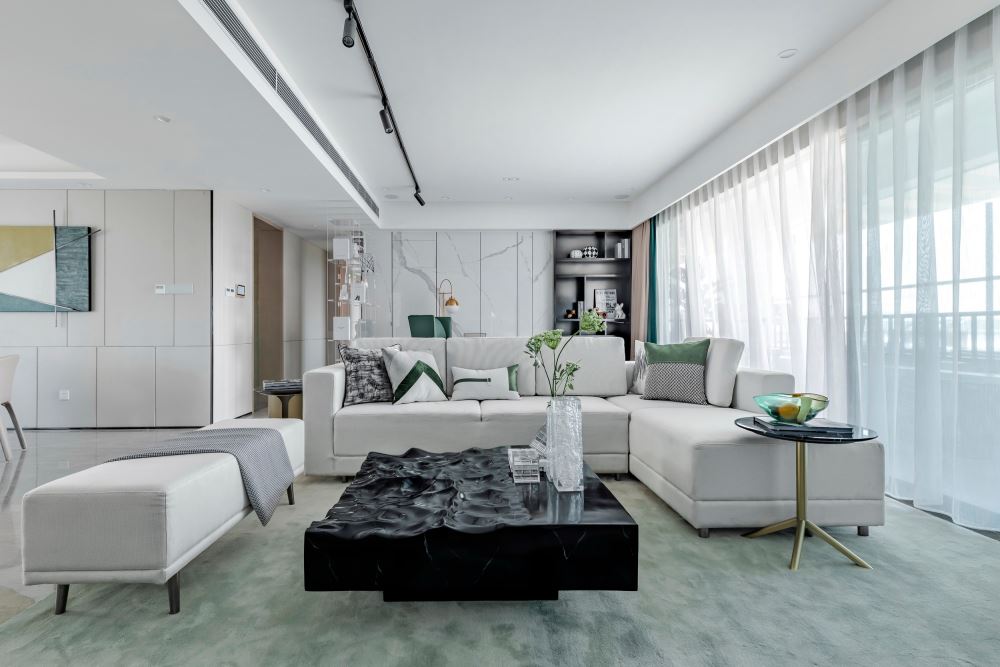 佛山市高明鈞明城輕奢風格四居室裝修案例