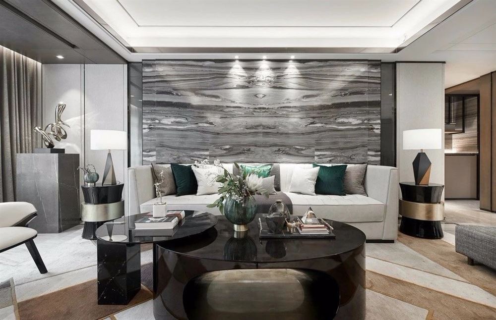 廣州市環(huán)市西路大院輕奢風(fēng)格四居室裝修案例