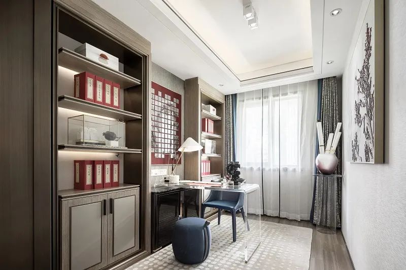 新中式風(fēng)格室內(nèi)設(shè)計家裝案例-書房 新中式風(fēng)格室內(nèi)設(shè)計家裝案例-書房