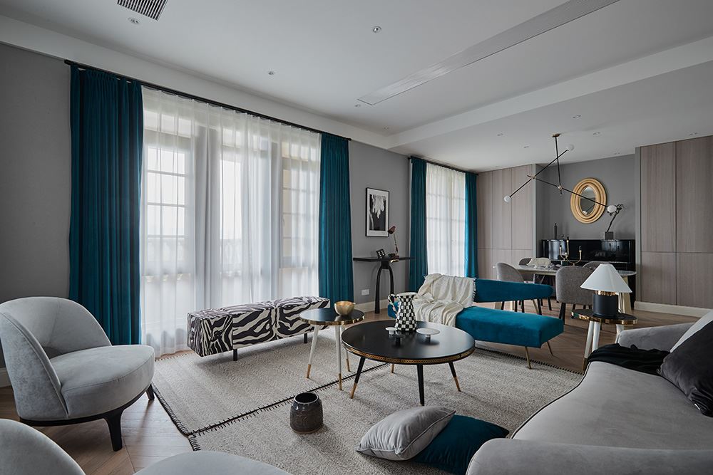 廣州市凱旋新世界輕奢風格三居室裝修案例