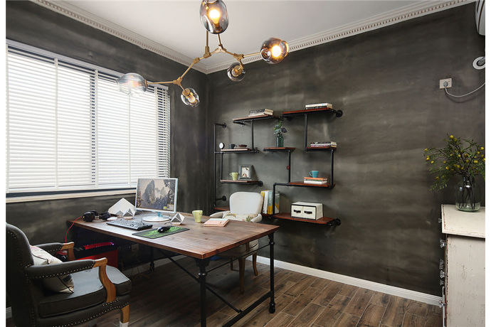 廣州裝修公司美式風格室內裝修效果圖-書房 廣州裝修公司美式風格室內裝修效果圖-書房