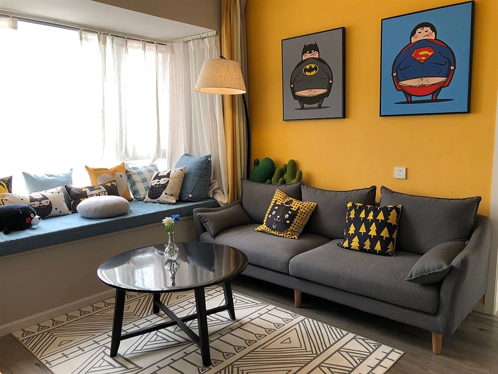 廣州市富力桃園北歐風格三居室裝修案例