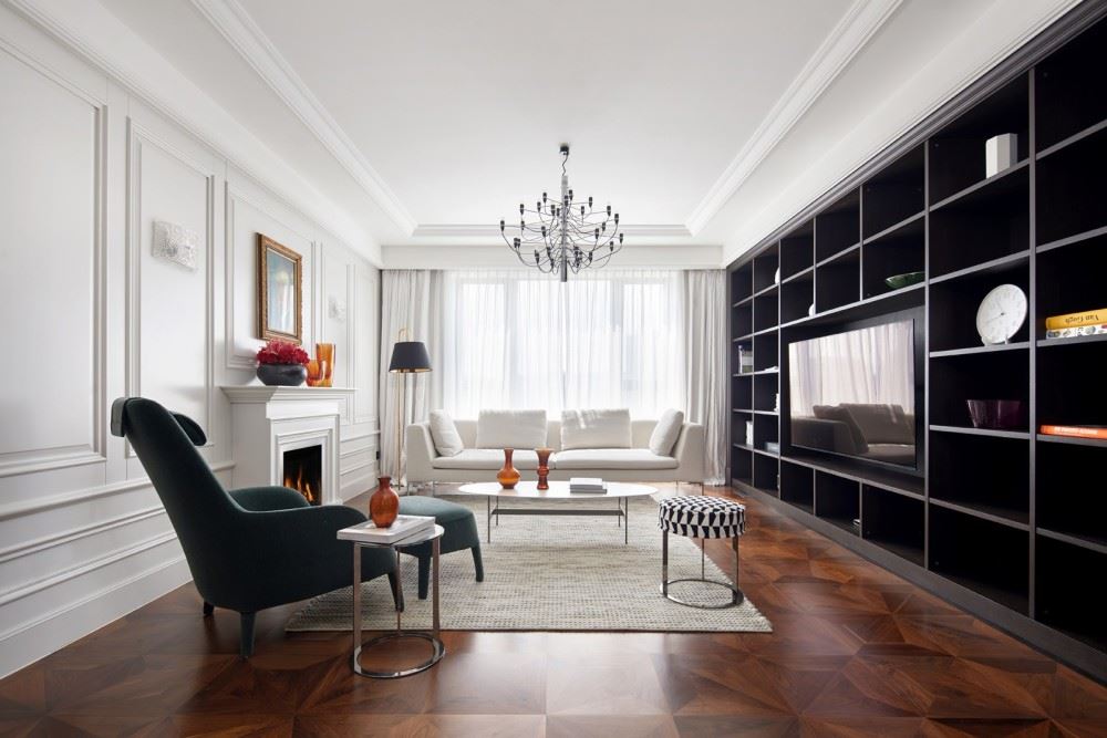 江門市東富花園歐式風(fēng)格三居室裝修案例